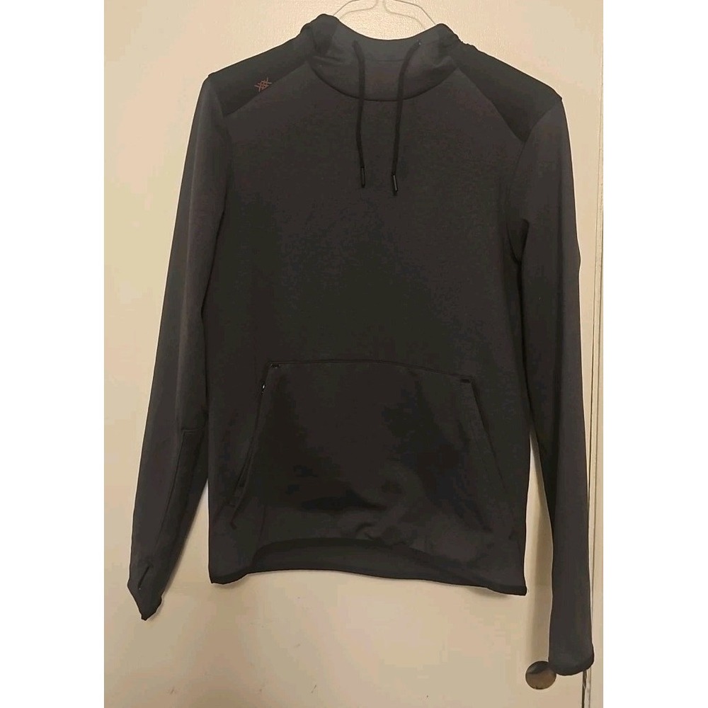 Rhone Mens Black Gray Performance Hoodie Pullover Size Small Athleisure